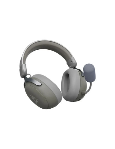 Bluetooth геймърски слушалки Ajazz AHM08 MAX Gray, White - Bluetooth, 2.4G - AJ-AHM08MAX-GW