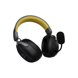 Bluetooth геймърски слушалки Ajazz AHM08 MAX Black, Gray, Yellow - Bluetooth, 2.4G - AJ-AHM08MAX-BGY