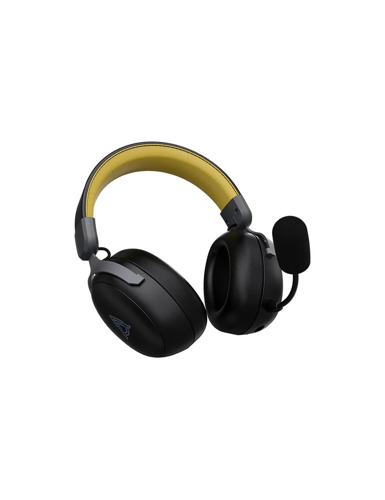 Bluetooth геймърски слушалки Ajazz AHM08 MAX Black, Gray, Yellow - Bluetooth, 2.4G - AJ-AHM08MAX-BGY