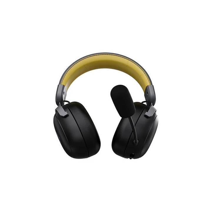Bluetooth геймърски слушалки Ajazz AHM08 MAX Black, Gray, Yellow - Bluetooth, 2.4G - AJ-AHM08MAX-BGY