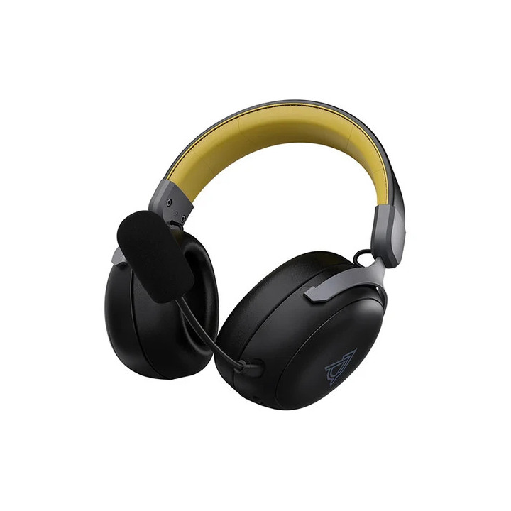 Bluetooth геймърски слушалки Ajazz AHM08 MAX Black, Gray, Yellow - Bluetooth, 2.4G - AJ-AHM08MAX-BGY