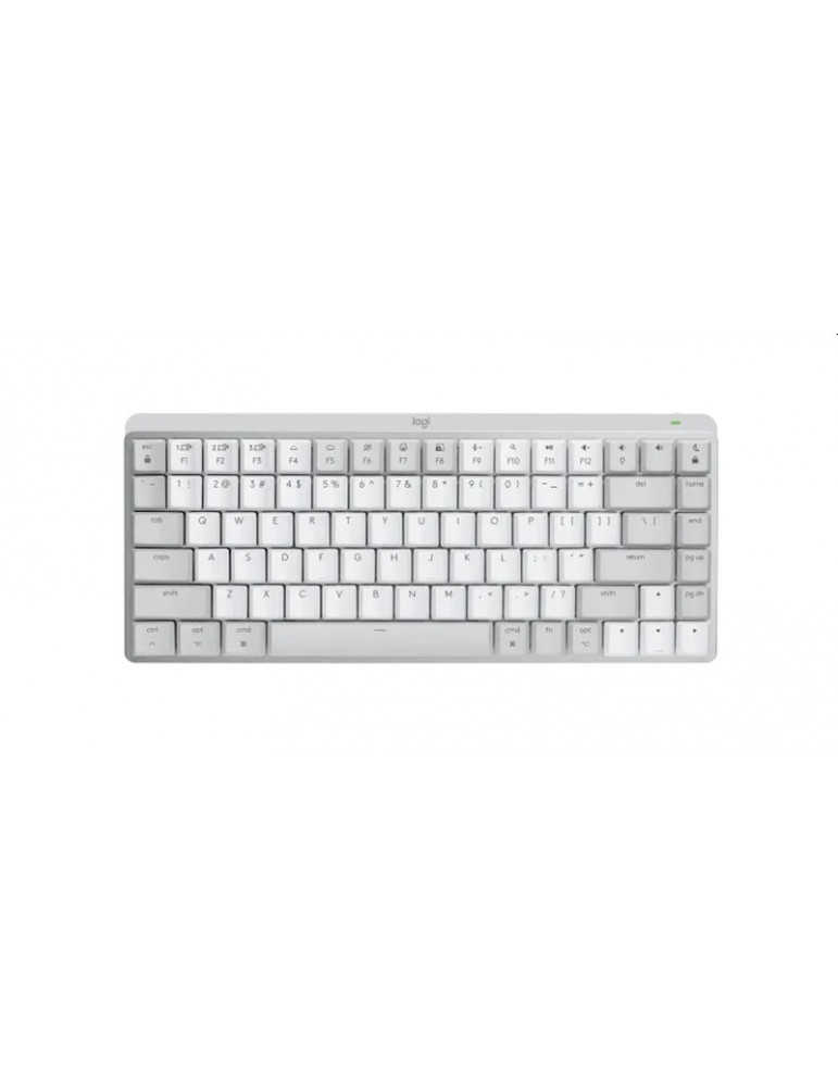 Безжична механична геймърска клавиатура Logitech MX Mechanical Mini for Mac Minimalist, PALE GREY, US - 920-010799