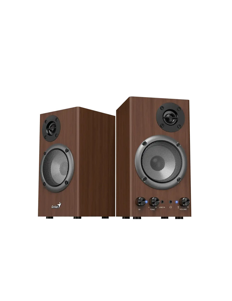 Тонколони Genius SP-HF500B - 16W RMS, 3D Surround, Wood - GENIUS-SP-HF500B