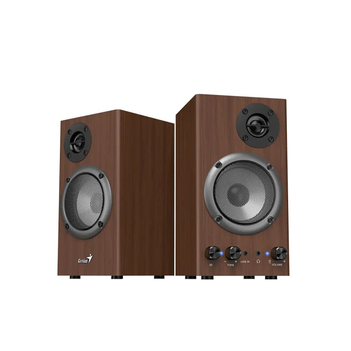 Тонколони Genius SP-HF500B - 16W RMS, 3D Surround, Wood - GENIUS-SP-HF500B
