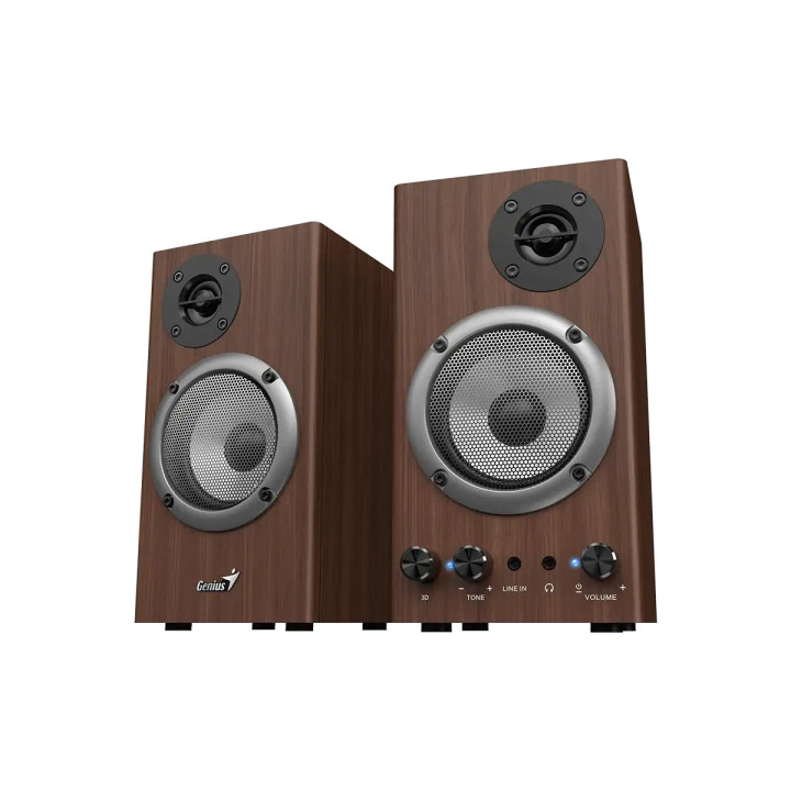 Тонколони Genius SP-HF500B - 16W RMS, 3D Surround, Wood - GENIUS-SP-HF500B