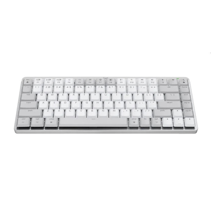 Безжична механична геймърска клавиатура Logitech MX Mechanical Mini for Mac Minimalist, PALE GREY, US - 920-010799