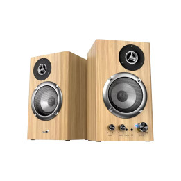 Bluetooth тонколони Genius SP-HF1812BT - 50W RMS, Bluetooth 5.3, Pine Wood - GENIUS-SP-HF1812BT-PINE