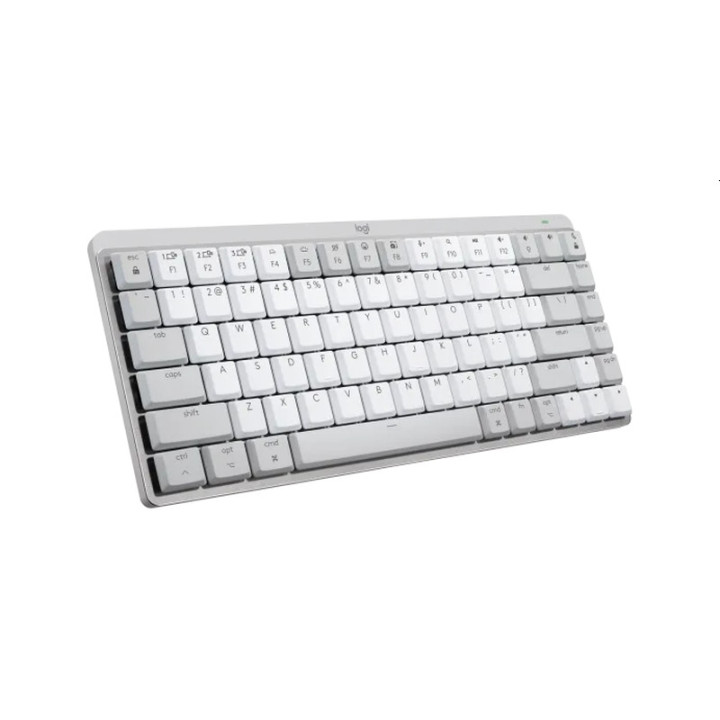 Безжична механична геймърска клавиатура Logitech MX Mechanical Mini for Mac Minimalist, PALE GREY, US - 920-010799