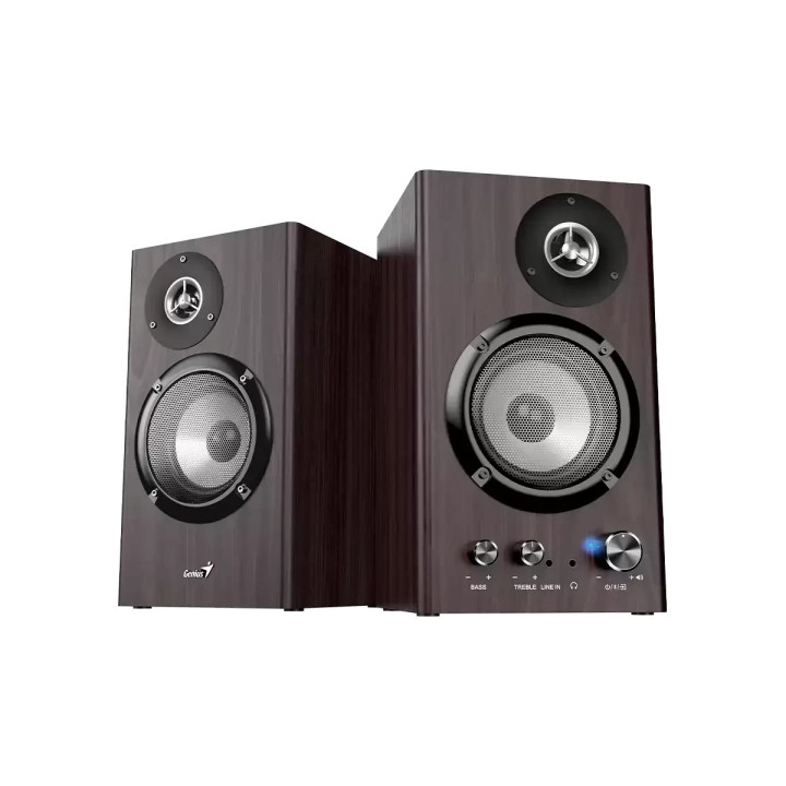 Bluetooth тонколони Genius SP-HF1812BT - 50W RMS, Bluetooth 5.3, Dark Brown - GENIUS-SP-HF1812BT-DARK