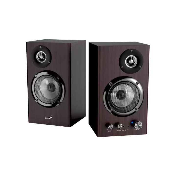 Bluetooth тонколони Genius SP-HF1812BT - 50W RMS, Bluetooth 5.3, Dark Brown - GENIUS-SP-HF1812BT-DARK