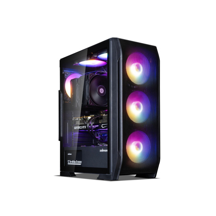 Геймърски компютър ION N7 PLUS с процесор Intel Core i5-12400F, видео карта Intel ARC B580 Challenger 12GB OC, RAM памет 16GB DDR4 3200MHz, SSD 1TB NVMe M.2