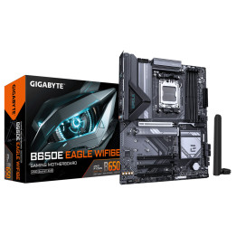 Дънна платка GIGABYTE B650E EAGLE WF6E, AMD Socket AM5, 4x DDR5, 3x M.2 NVMe, 4x SATA, Wi-Fi 6E, 2.5GbE LAN - 1