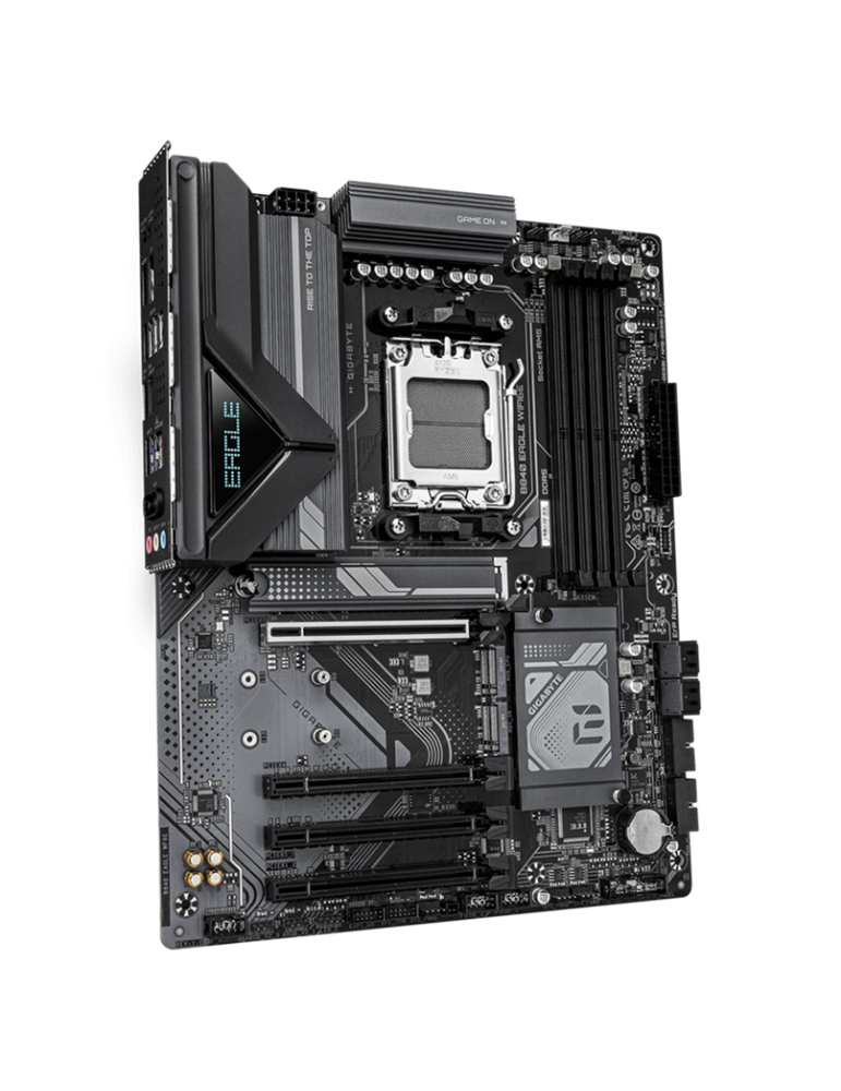 Дънна платка GIGABYTE B840 EAGLE WF6E, AMD B840 Socket AM5, DDR5 до 8200MHz, 4x M.2 PCIe, WiFi 6E, 2.5GbE LAN - 3