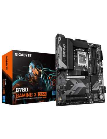 Дънна плата GIGABYTE B760 Gaming X Gen5, Intel B760, LGA1700, DDR5, ATX - 1