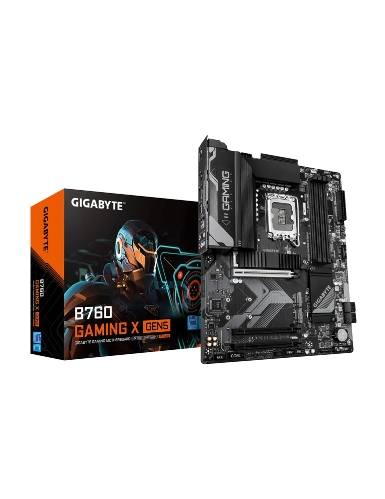 Дънна плата GIGABYTE B760 Gaming X Gen5, Intel B760, LGA1700, DDR5, ATX - 1