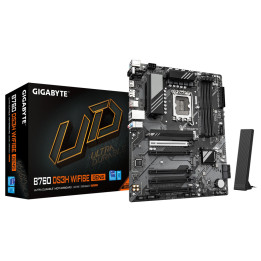 Дънна платка GIGABYTE B760 DS3H WiFi6E GEN5, LGA1700, Intel B760, DDR5, PCIe 5.0, Wi-Fi 6E - 1