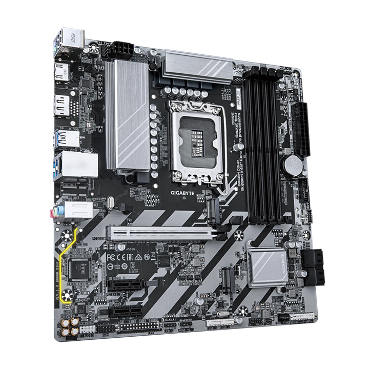Дънна платка GIGABYTE B860M D3HP, Micro ATX, LGA1851, Intel B860 Express, DDR5 до 256GB, 2x M.2 NVMe, 4x SATA3, PCIe 5.0, HDMI/D