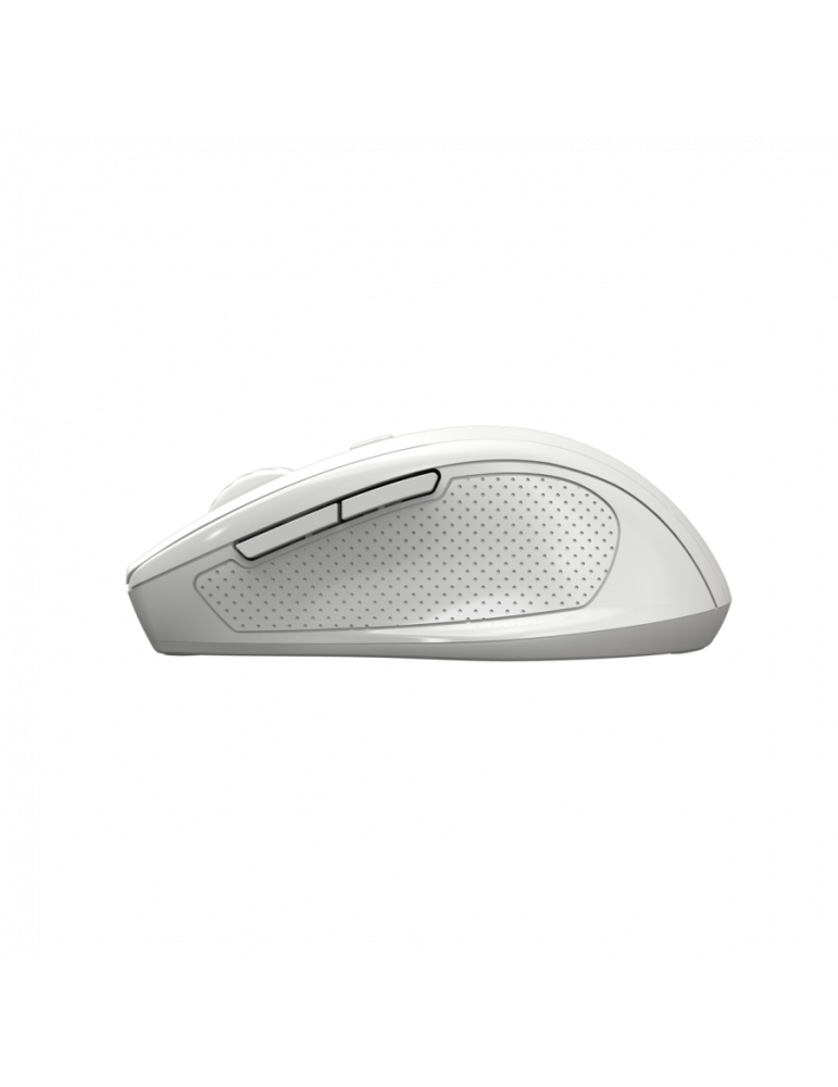 Безжична ергономична мишка с тихи бутони CANYON CNE-CMSW20W Ergonomic, 6 бутона, 2.4GHz, MX8650A Sensor 1600 DPI, 2xAAA батерия 