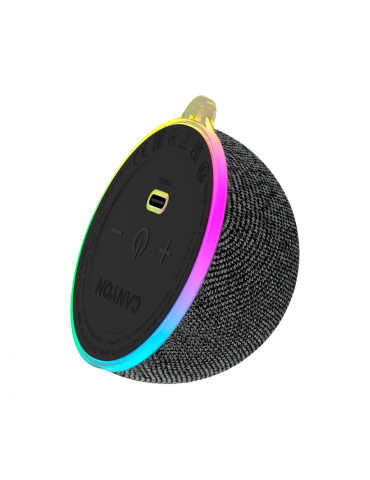 Преносима Bluetooth колонка CANYON OnMove 13, 5W, Magnetic Mount, RGB Light, Bluetooth 6.0, 600mAh - CNE-CBTSP13B - 1