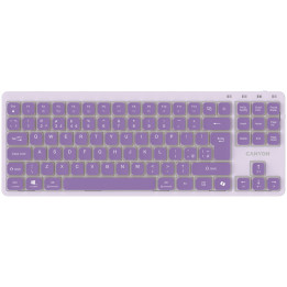 Механична геймърска клавиатура CANYON OnType 10, TKL 90 клавиша,  Low Profile, USB, White LED, 1.8m кабел - CNS-HKB10V - 1