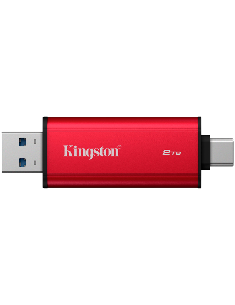Външен диск Kingston Dual 2TB, USB 3.2 Gen 2, 1050MB/s - SPSD/2TB - 2