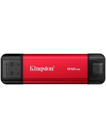 Външен диск Kingston Dual USB-A/C, 512GB SSD, USB 3.2 Gen 2, до 1050MB/s - SPSD/512GB - 1