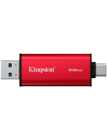 Външен диск Kingston Dual USB-A/C, 512GB SSD, USB 3.2 Gen 2, до 1050MB/s - SPSD/512GB - 2