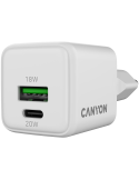 Захранващ адаптер CANYON CU20AC, 20W GaN, USB-C Power Delivery, USB-A Quick Charge - CNS-CUW20AC - 3