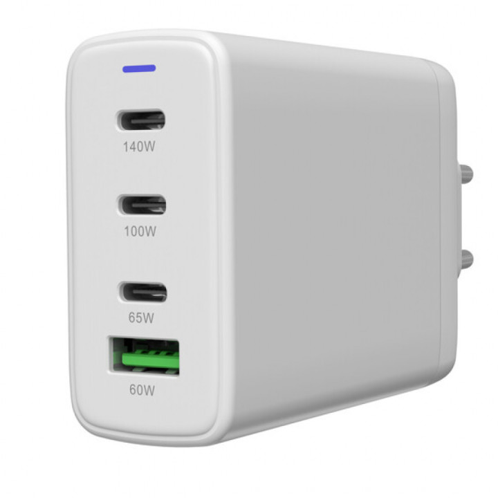 Захранващ адаптер CANYON CU140ACC, GaN 150W, 3x USB-C PD, 1x USB-A QC, EU - CNS-CUW140ACC - 5