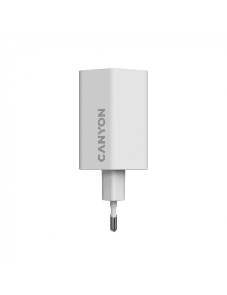 Захранващ адаптер CANYON Hexagon 65, 65W GaN, 2x USB-C PD, 1x USB-A QC, EU - CND-CHAHEX65W - 2