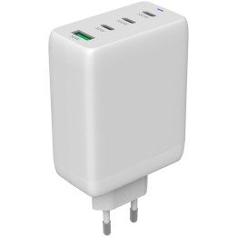 Захранващ адаптер CANYON CU100ACC, 100W GaN, 3x USB-C PD + 1x USB-A QC, EU - CNS-CUW100ACC - 1