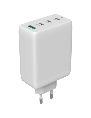 Захранващ адаптер CANYON CU100ACC, 100W GaN, 3x USB-C PD + 1x USB-A QC, EU - CNS-CUW100ACC - 1