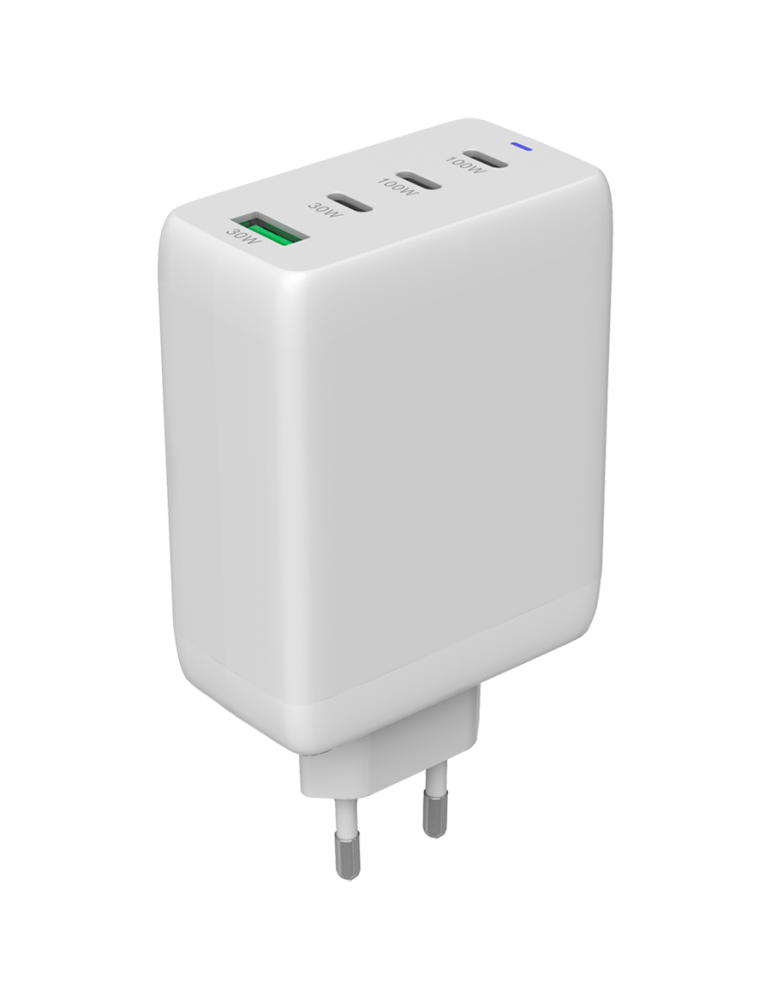 Захранващ адаптер CANYON CU100ACC, 100W GaN, 3x USB-C PD + 1x USB-A QC, EU - CNS-CUW100ACC - 1