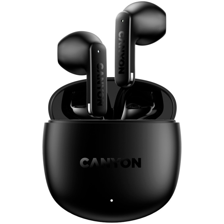Bluetooth слушалки CANYON OnGo 13, Bluetooth 5.4, Semi-in-ear, 6h батерия, 30h със калъф, USB-C - CNS-TWS13B - 1