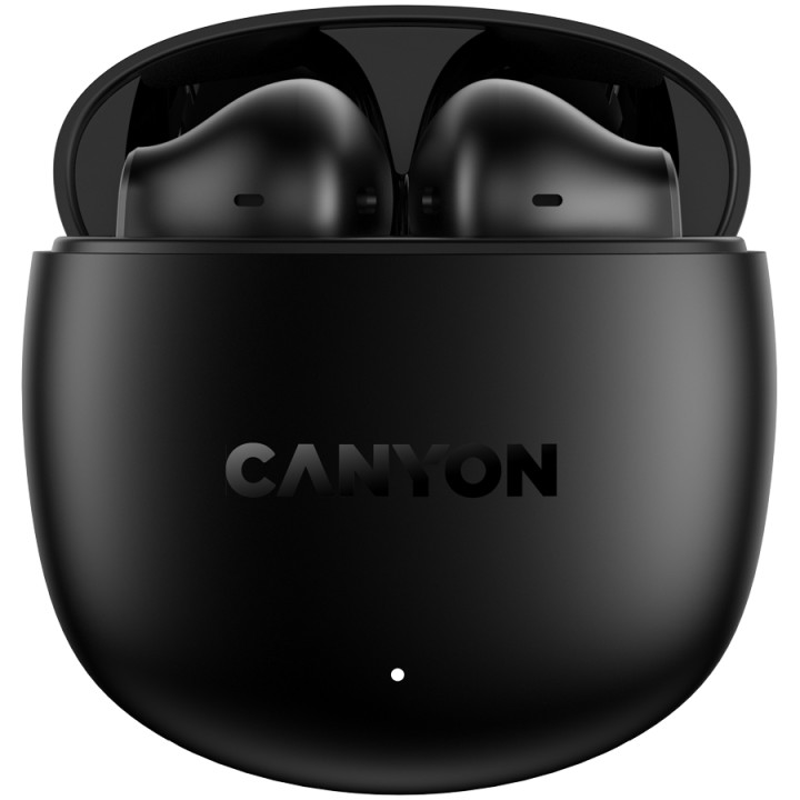 Bluetooth слушалки CANYON OnGo 13, Bluetooth 5.4, Semi-in-ear, 6h батерия, 30h със калъф, USB-C - CNS-TWS13B - 3