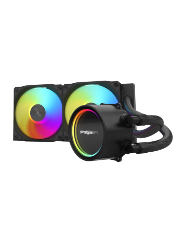 Водно охлаждане за процесор FORTRON AE24-B, Water Cooler, Intel LGA1851/1700/1200, AMD AM4/AM5, 120mm ARGB - POO0000022 - 1