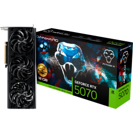 Видео карта GAINWARD GeForce RTX 5070 Python III OC, 12GB GDDR7, 192-bit, 2325MHz, 1x HDMI 2.1b, 3x DP 2.1b - NE75070S19K9-GB205