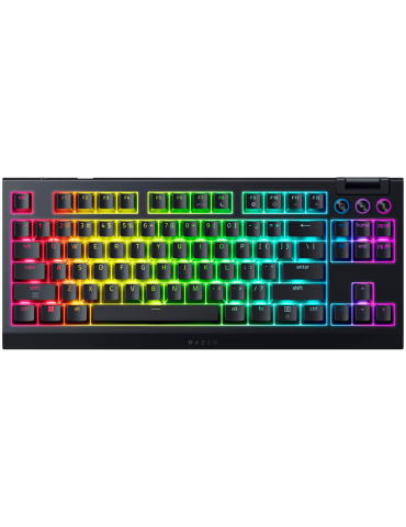 Bluetooth механична геймърска клавиатура RAZER BlackWidow V4 Tenkeyless HyperSpeed, Механични суичове, RGB подсветка, USB/Bluetooth, US Layout - RZ03-05480100-R3M1