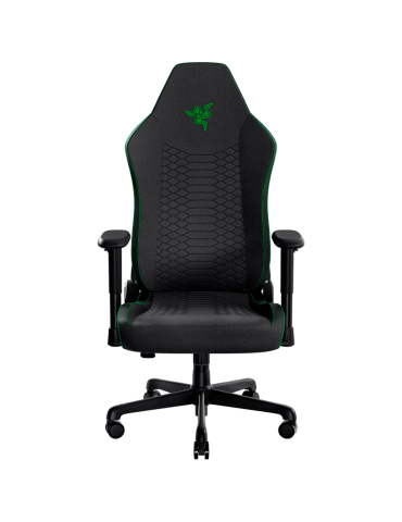 Геймърски стол Razer Iskur V2 X, Плат, Черен, Lumbar Arch, 152° рeclining, 2D подлакътници, Memory Foam възглавница - RZ38-05310