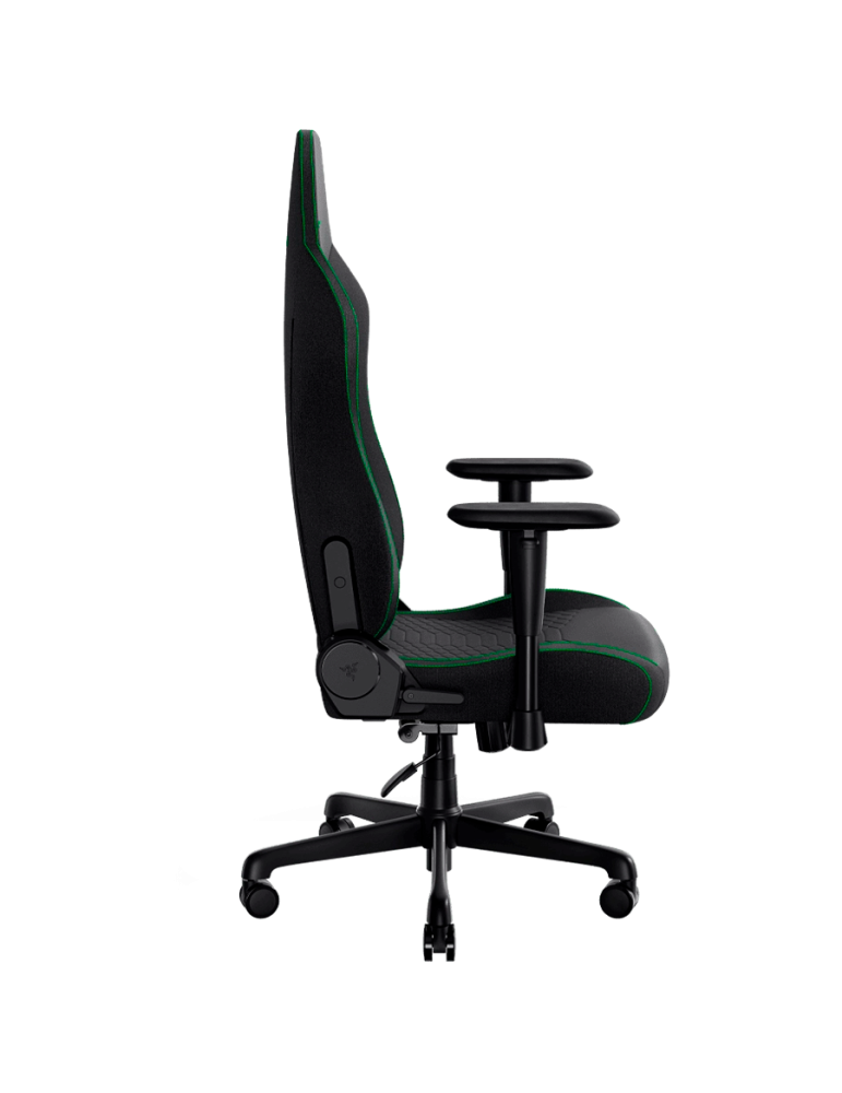 Геймърски стол Razer Iskur V2 X, Плат, Черен, Lumbar Arch, 152° рeclining, 2D подлакътници, Memory Foam възглавница - RZ38-05310