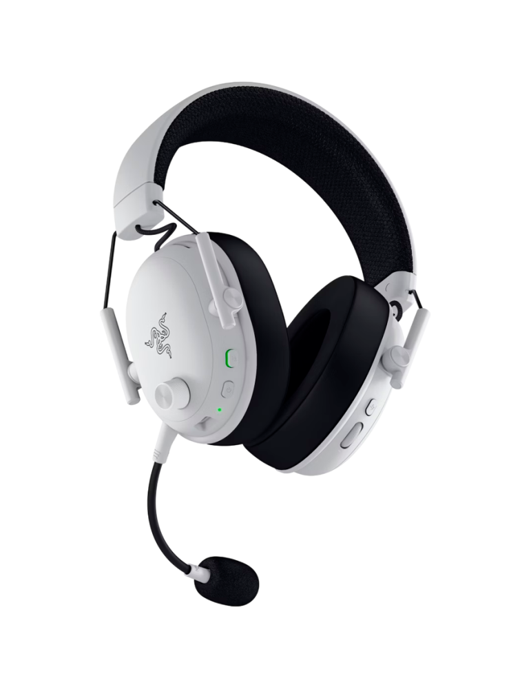 Безжични геймърски слушалки RAZER BlackShark V3, Безжични, 7.1 съраунд, 50mm, 70ч. батерия, Bluetooth 5.3, Бели - RZ04-05410400-