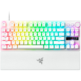 Професионална геймърска клавиатура RAZER Huntsman V3 Pro Tenkeyless, USB Type-C, Razer Analog Optical Switches, RGB подсветка, P