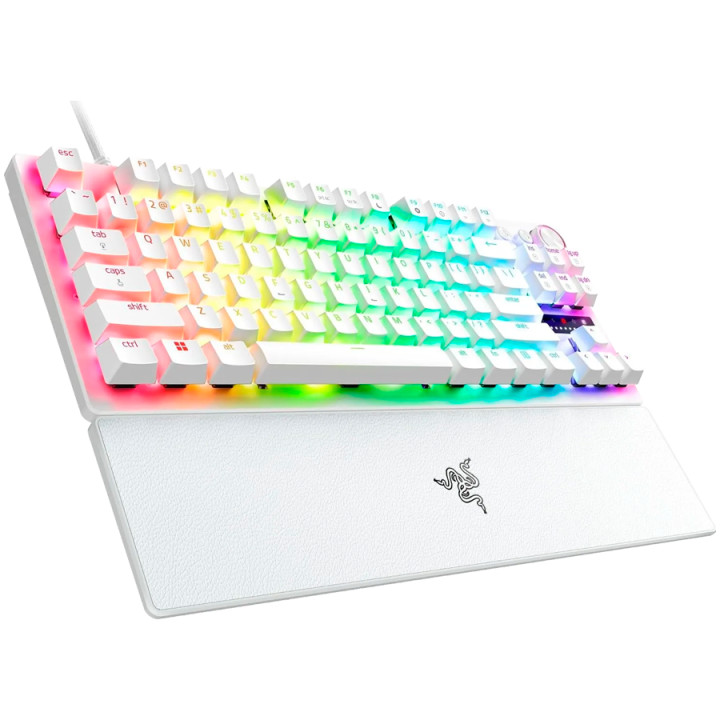 Професионална геймърска клавиатура RAZER Huntsman V3 Pro Tenkeyless, USB Type-C, Razer Analog Optical Switches, RGB подсветка, P
