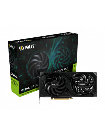 Видео карта Palit RTX 4060 Ti Dual 8GB GDDR6, 128 bits, NE6406T019P1-1060D