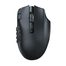 Професионална безжична геймърска мишка RAZER Naga V2 HyperSpeed, Геймърска, 18 программируеми бутона, 2.4GHz безжична - RZ01-036