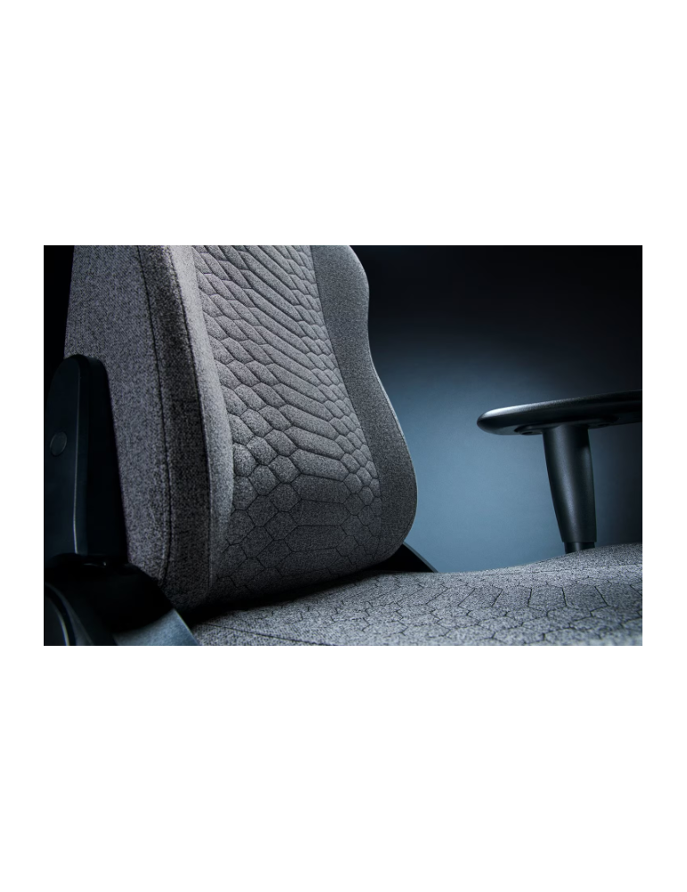 Геймърски стол RAZER Iskur V2 X, Light Grey Fabric, 24 месеца гаранция - RZ38-05310200-R3G1 - 3