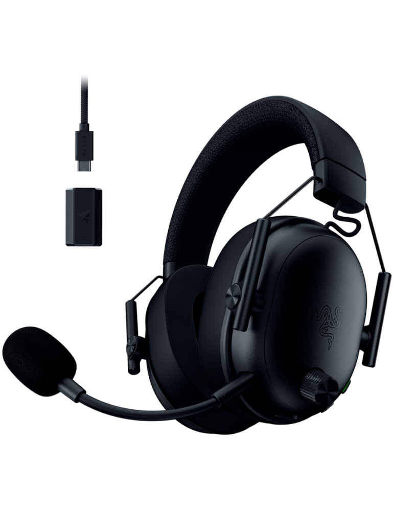 Професионални Bluetooth геймърски слушалки RAZER BlackShark V3, 7.1 Surround, Bluetooth 5.3, 50mm говорители, 70ч батерия, Detac