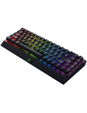 Безжична механична клавиатура Razer BlackWidow V3 Mini HyperSpeed, механична, безжична, 65%, Razer Green Switch, 80 млн. циклуса