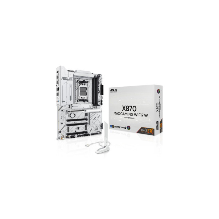 Бял геймърски компютър ION Meta Arctic с процесор AMD Ryzen 7 9850X3D,