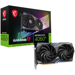 Видео карта MSI Nvidia GeForce RTX 4060 Ti GAMING X 8G, 8GB GDDR6, 128bit